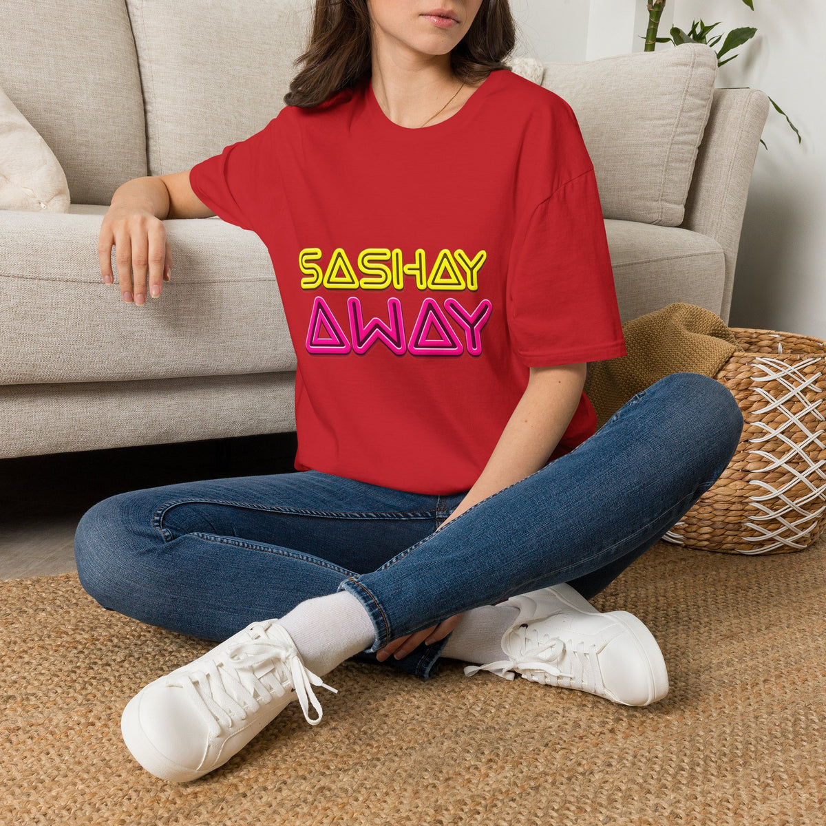 Sashay Away T-Shirt – Retro Neon Drag-Inspired Graphic Tee