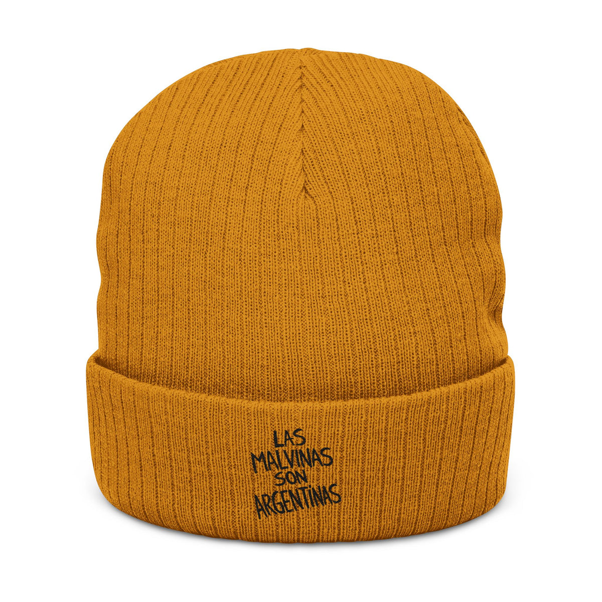 Las Malvinas Son Argentinas Beanie | Embroidered Ribbed Knit