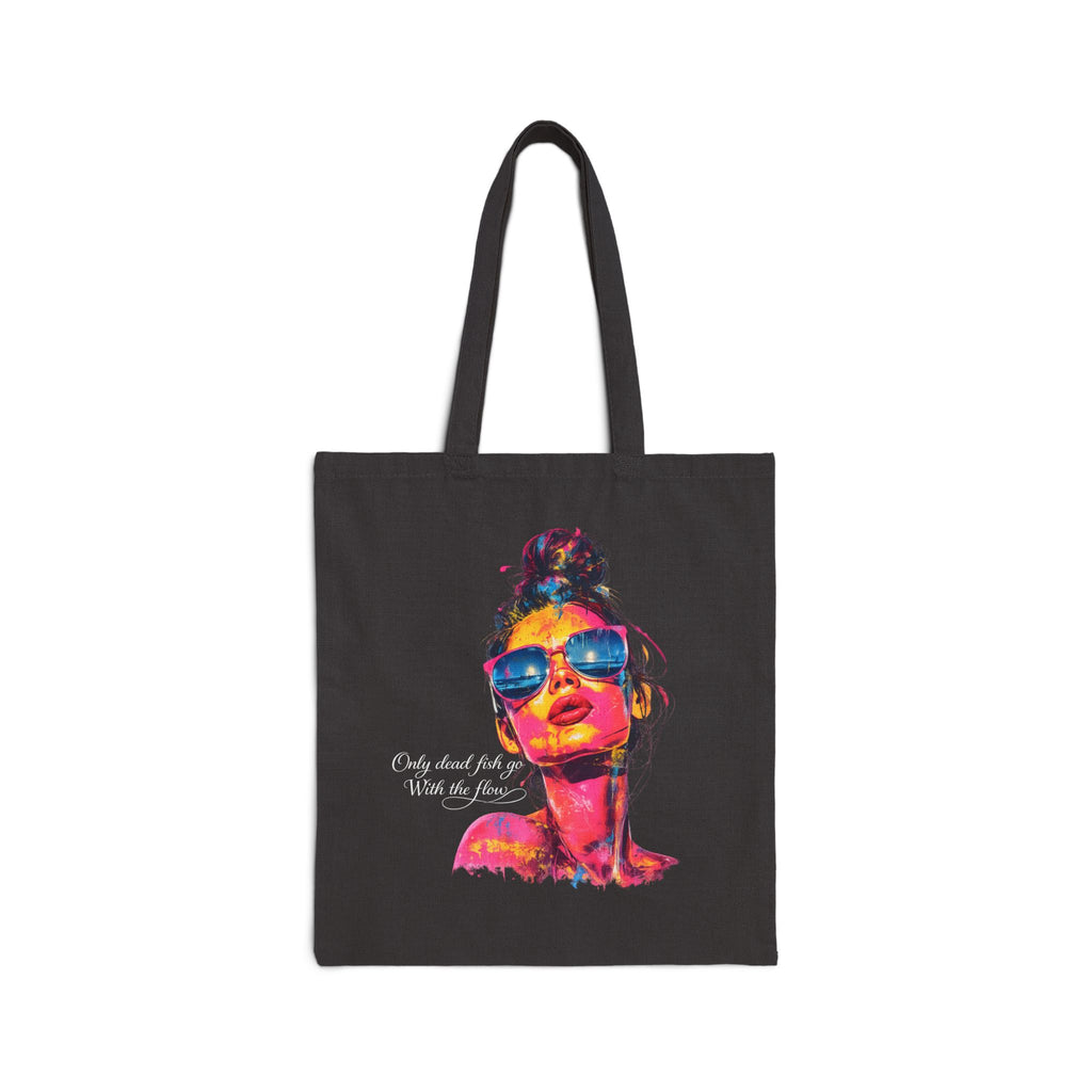 Pop Art Inspirational Quote Tote Bag | Colorful Motivational Canvas