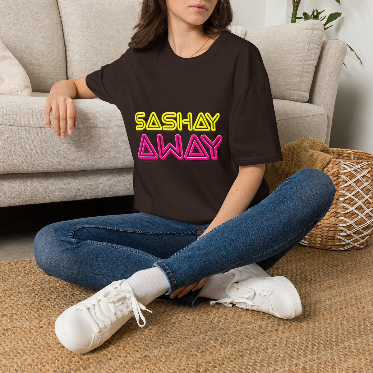 Sashay Away T-Shirt – Retro Neon Drag-Inspired Graphic Tee