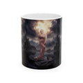 Renaissance photoshoot Mug | Dark Castle Landscape, Mythic Woman