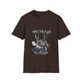 Who The Fuck is Alice T-Shirt | Bunny Illustration, Funny Profanity Tee