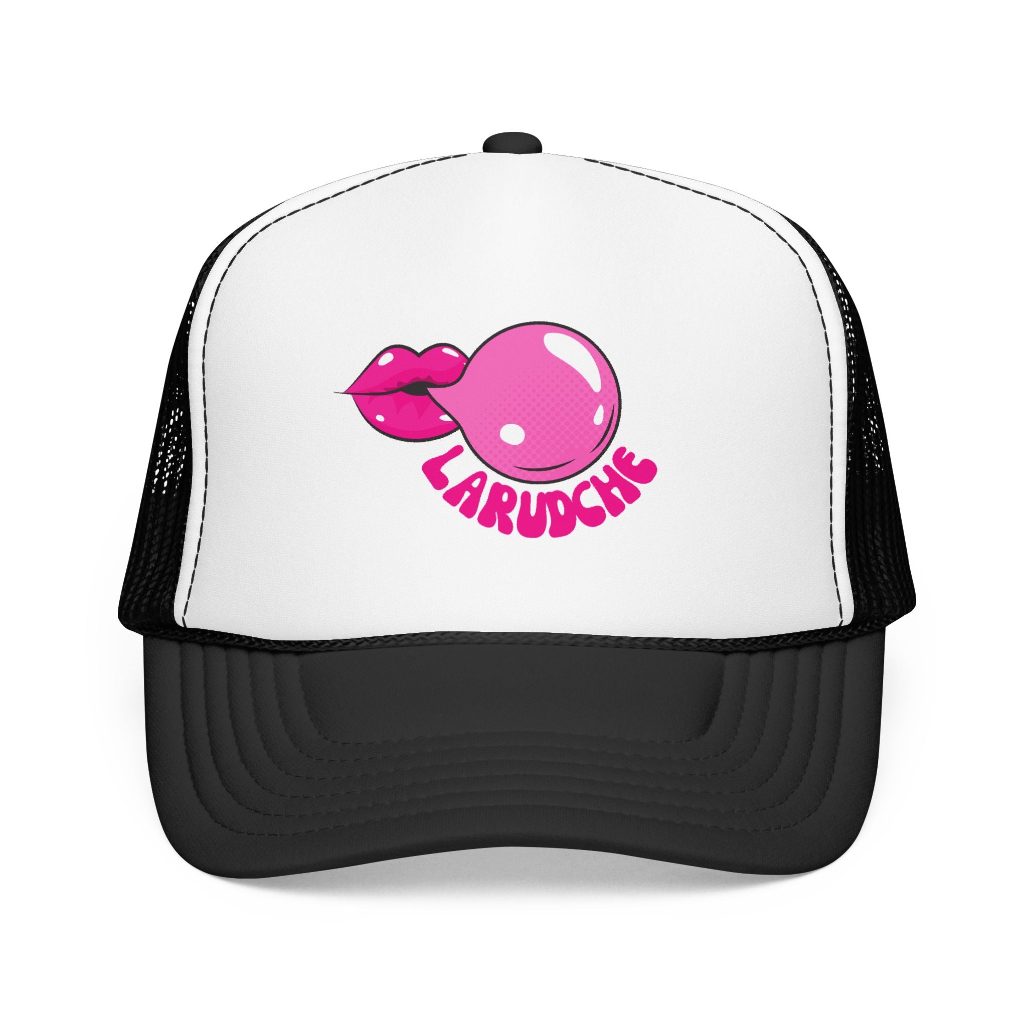 Bubble Gum Lips Trucker Hat | Pink Bubblegum Lip Graphic