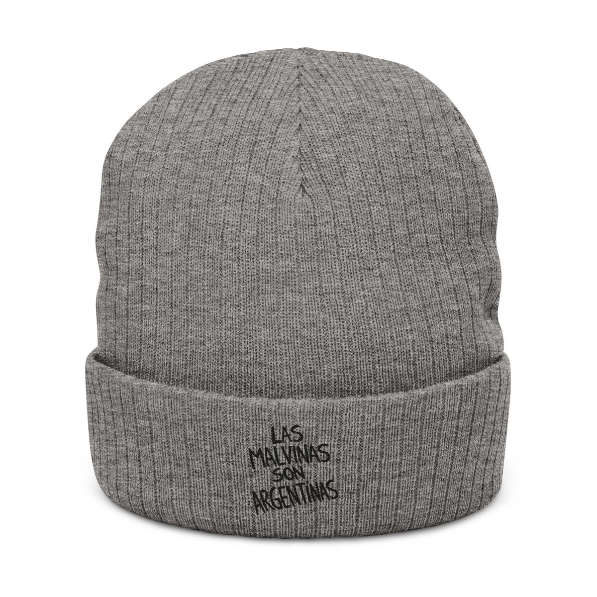 Las Malvinas Son Argentinas Beanie | Embroidered Ribbed Knit