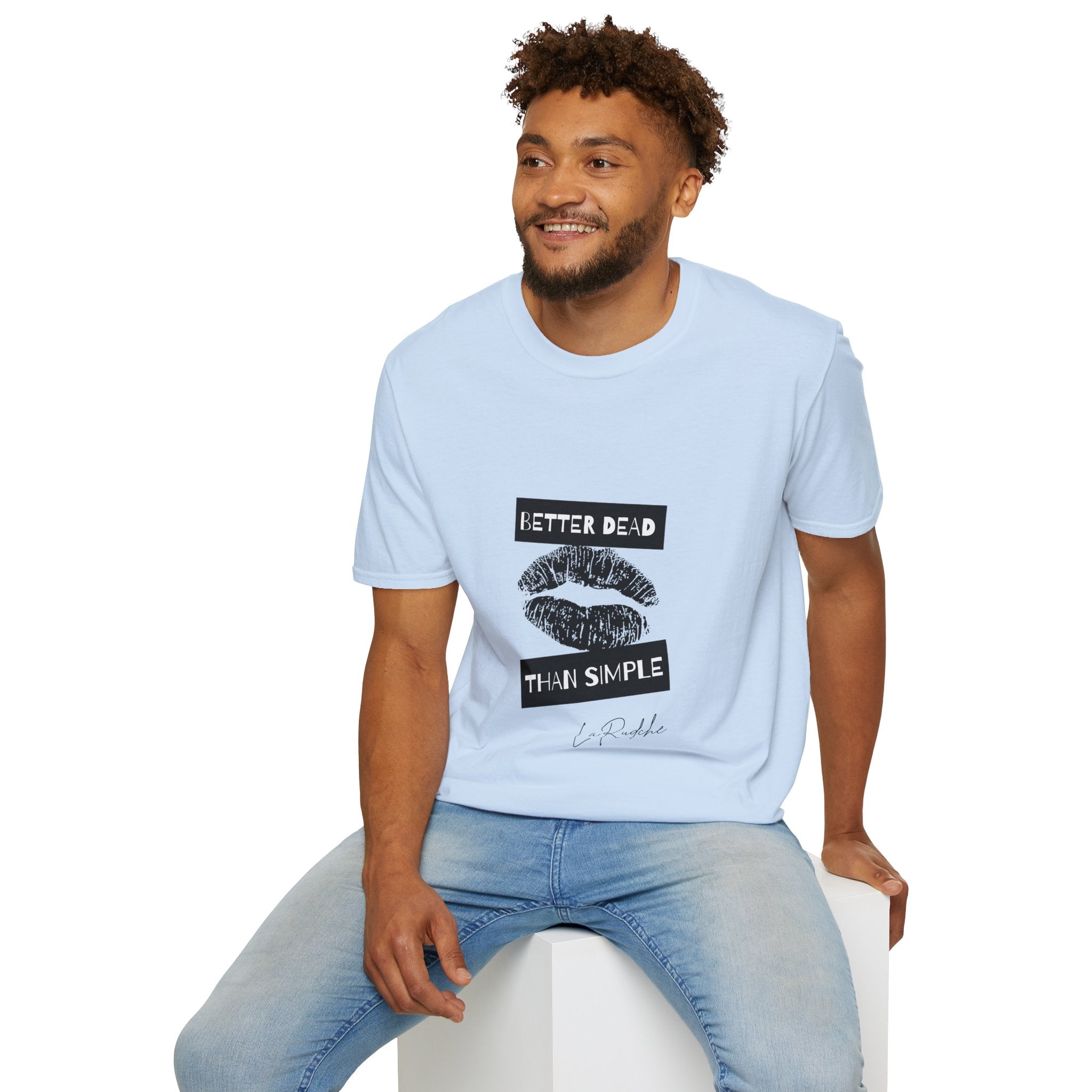 Better Dead Than Simple T-Shirt | Grunge Kiss Graphic Tee
