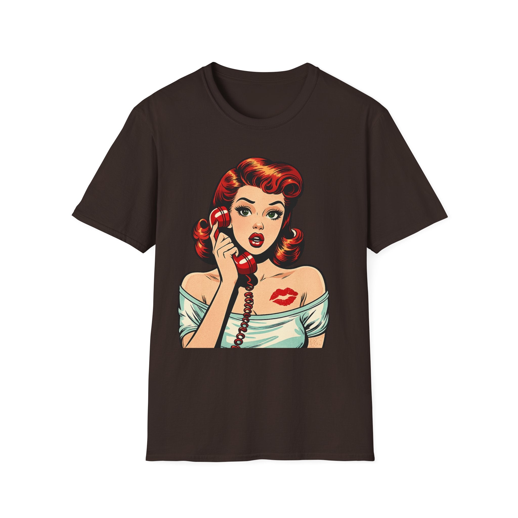 Retro Pinup Girl Pop Art T-Shirt | Vintage Comic Style Tee