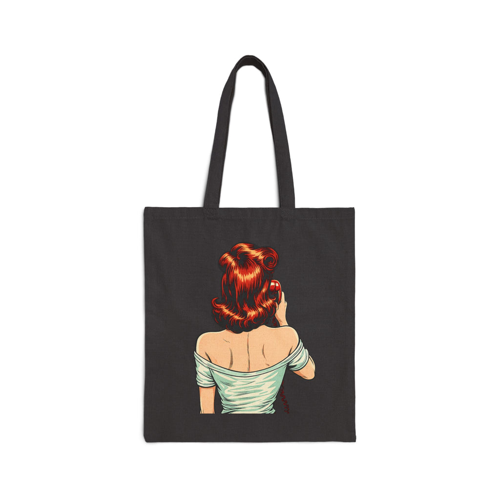 Retro Pinup Girl Tote Bag | Vintage Comic Pop Art Tote