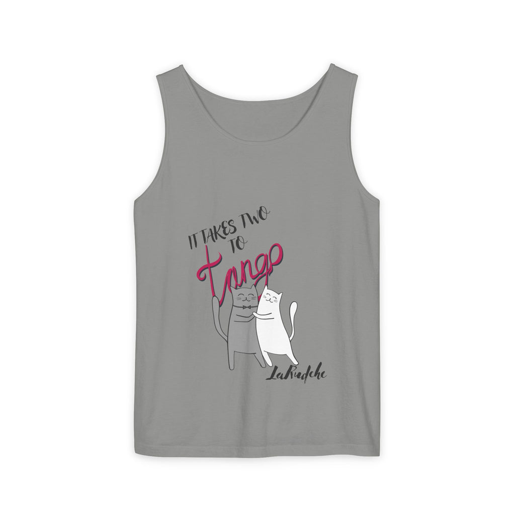 It Takes Two to Tango Cats tank top | Dancing Cat Illustration