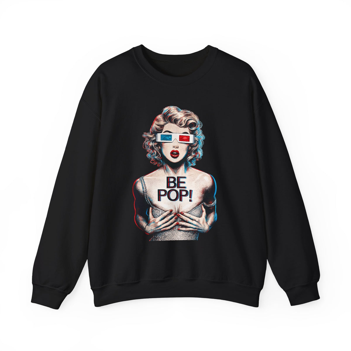 Pop Art BE POP! Sweatshirt | Vintage Pin-Up Graphic
