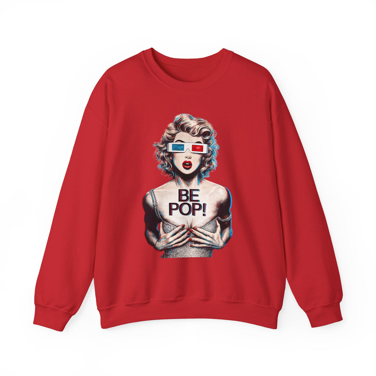 Pop Art BE POP! Sweatshirt | Vintage Pin-Up Graphic