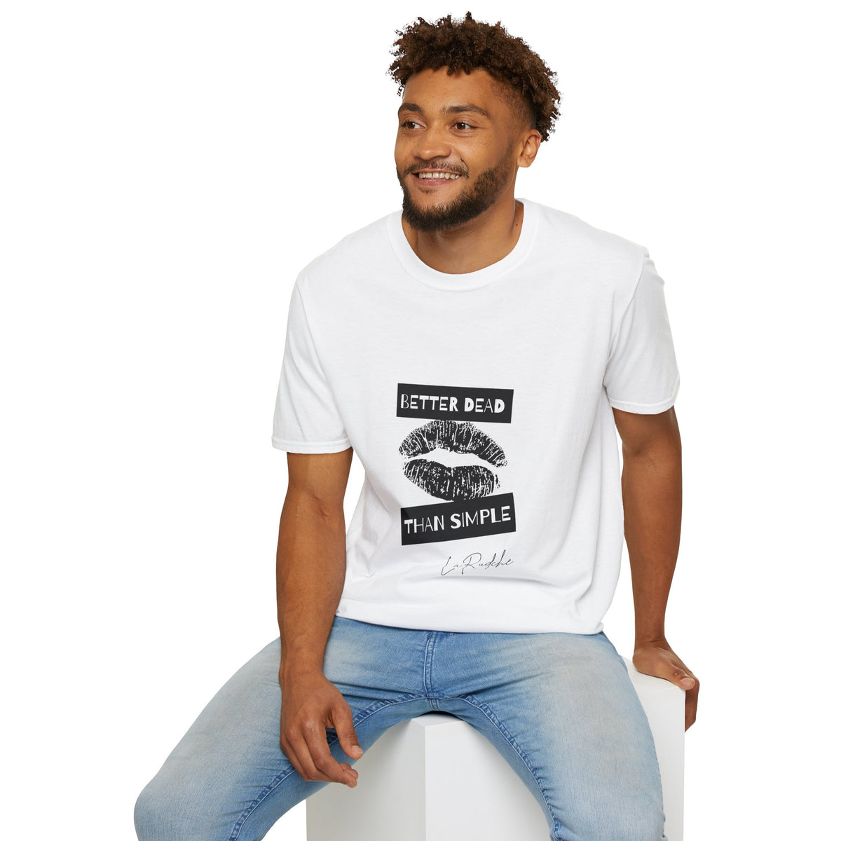 Better Dead Than Simple T-Shirt | Grunge Kiss Graphic Tee