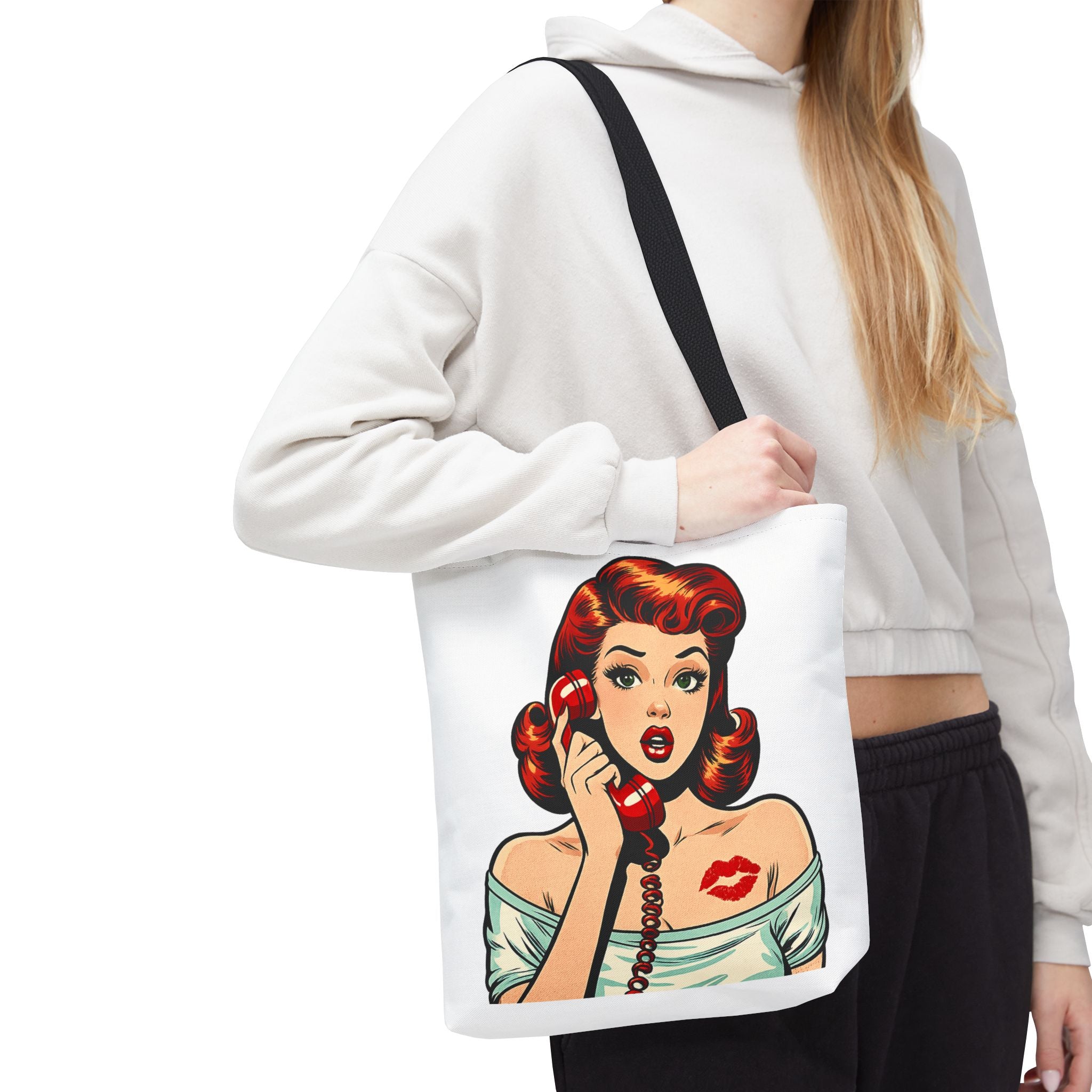 Retro Pop Art Pin Up Tote