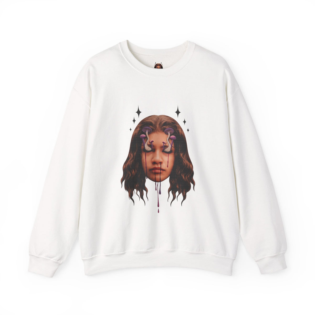 Mushroom Awakeness sweatshirt | Portrait Art, Mystic Tears