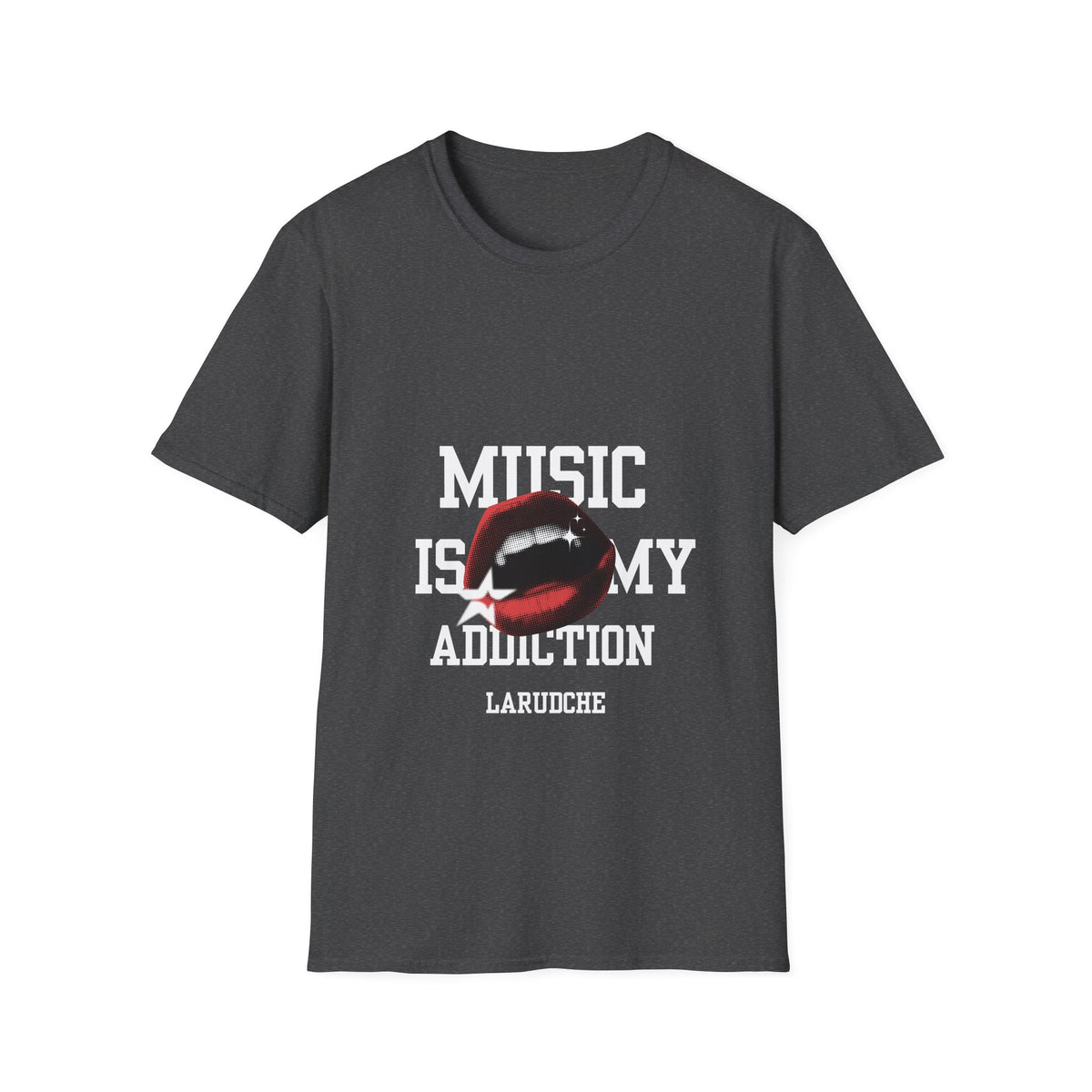 Music Is My Addiction T-Shirt | Lip Graphic Rock Tee