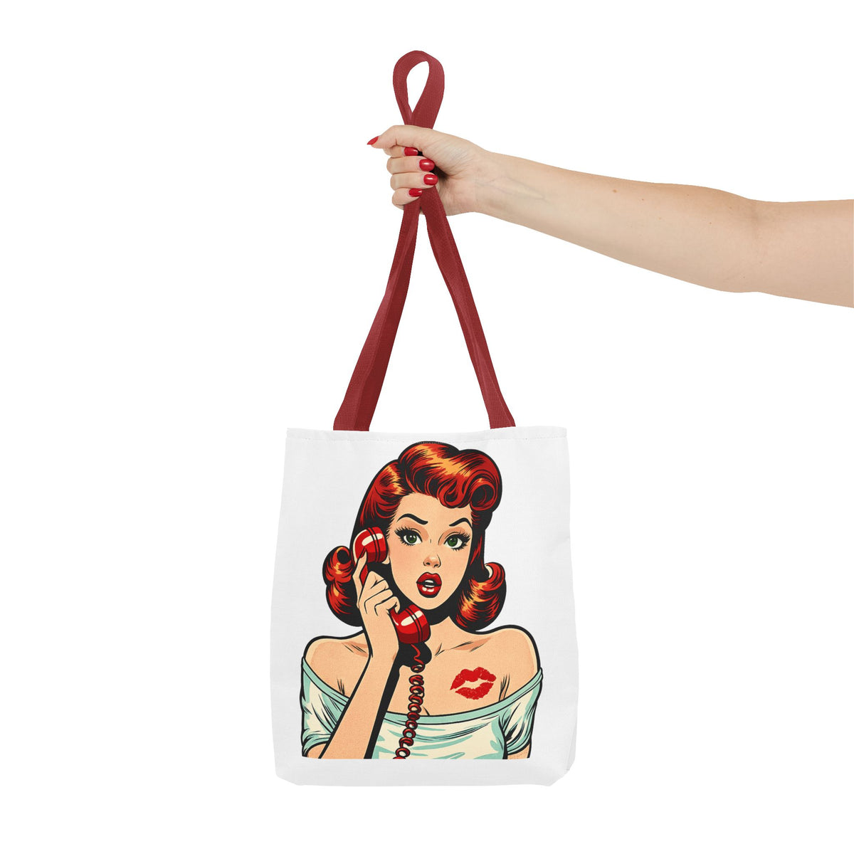Retro Pop Art Pin Up Tote