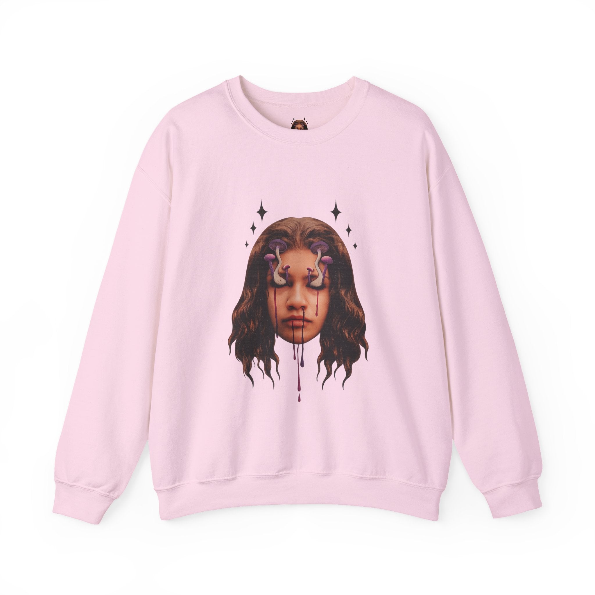 Mushroom Awakeness sweatshirt | Portrait Art, Mystic Tears