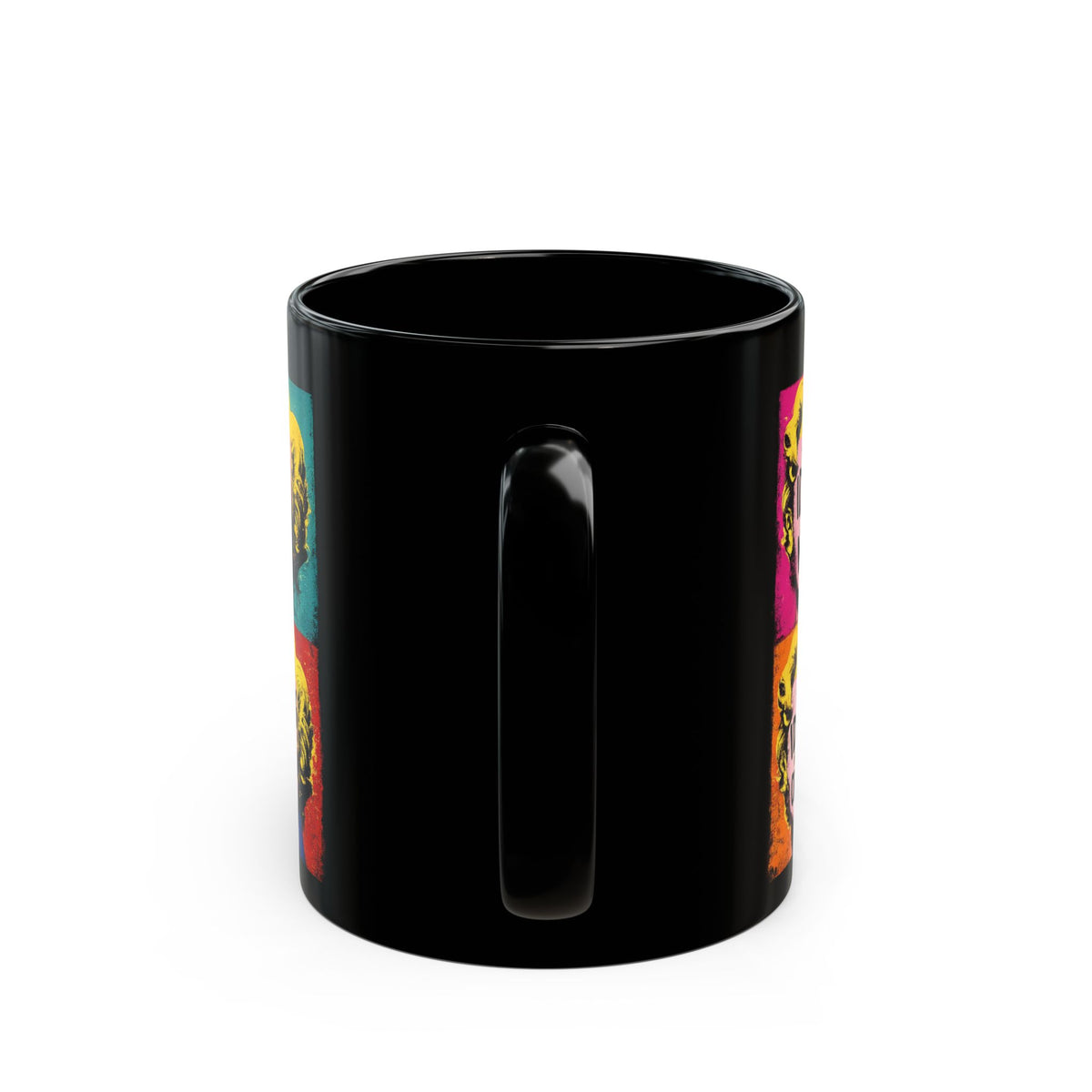 Pop Art Marilyn Quotes Mug | Black Ceramic Coffee Cup