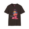Neon Pop Art Woman Sunglasses T-Shirt | Colorful Portrait Tee