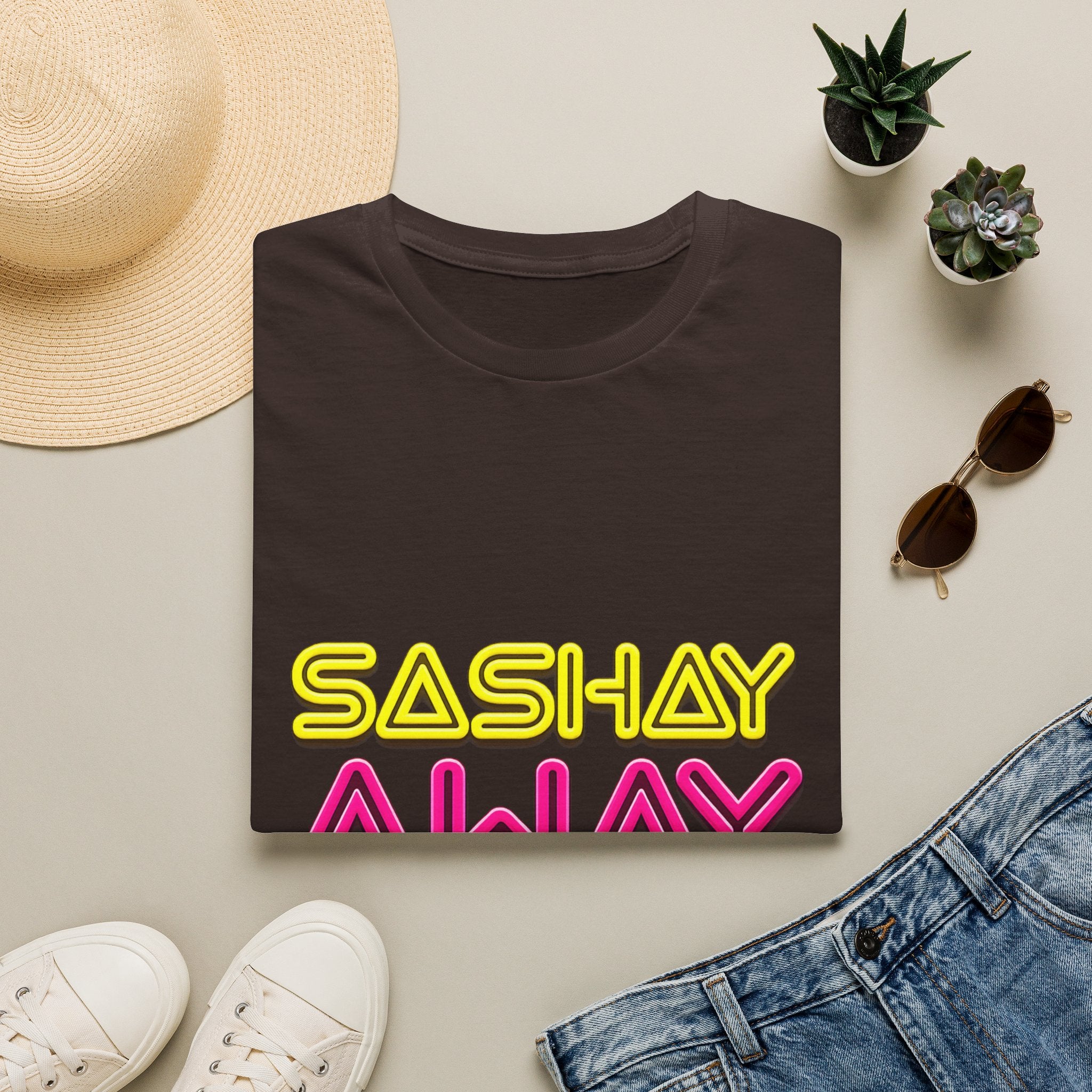 Sashay Away T-Shirt – Retro Neon Drag-Inspired Graphic Tee