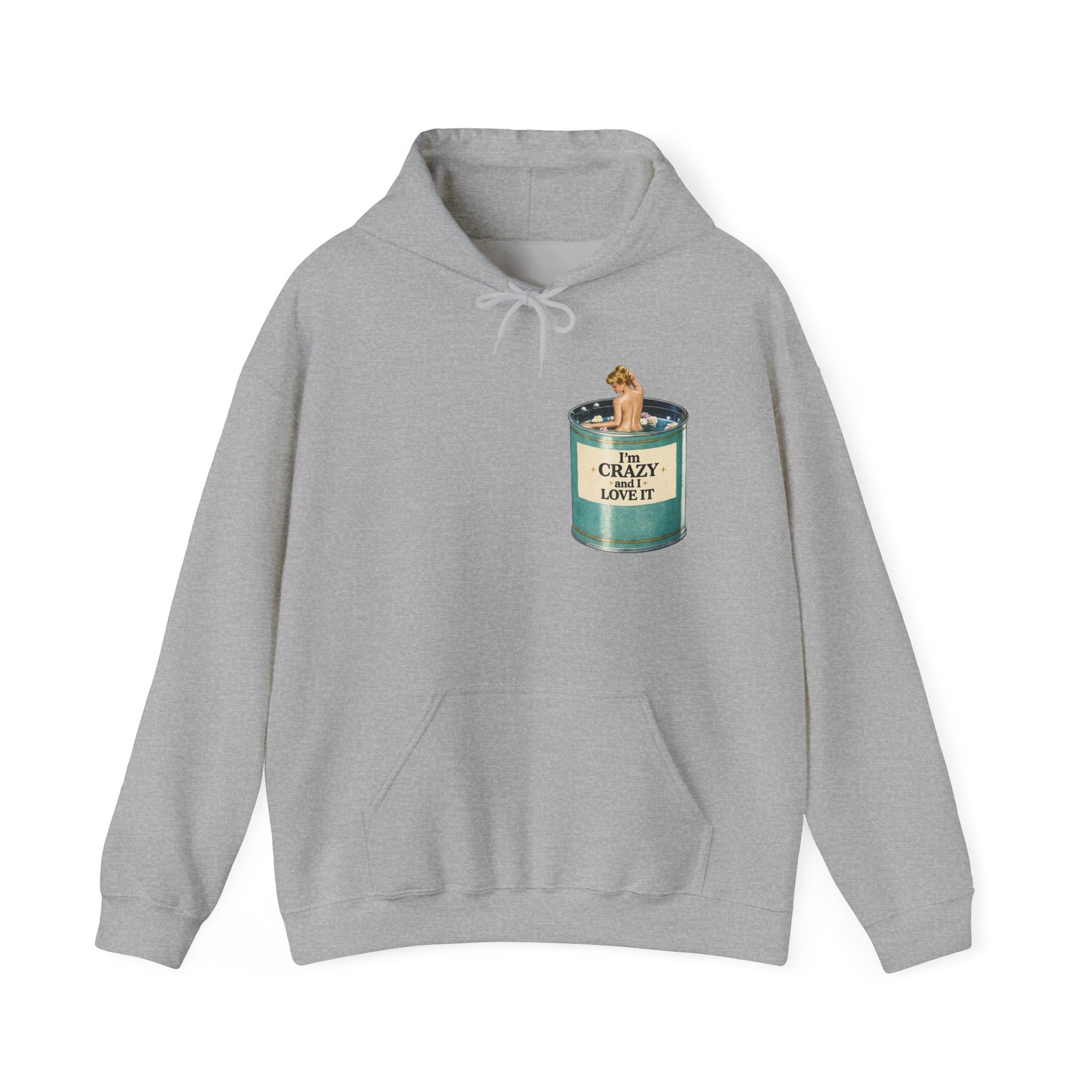 I'm Crazy and I Love It Hoodie | Cozy Candle Illustration Sweatshirt
