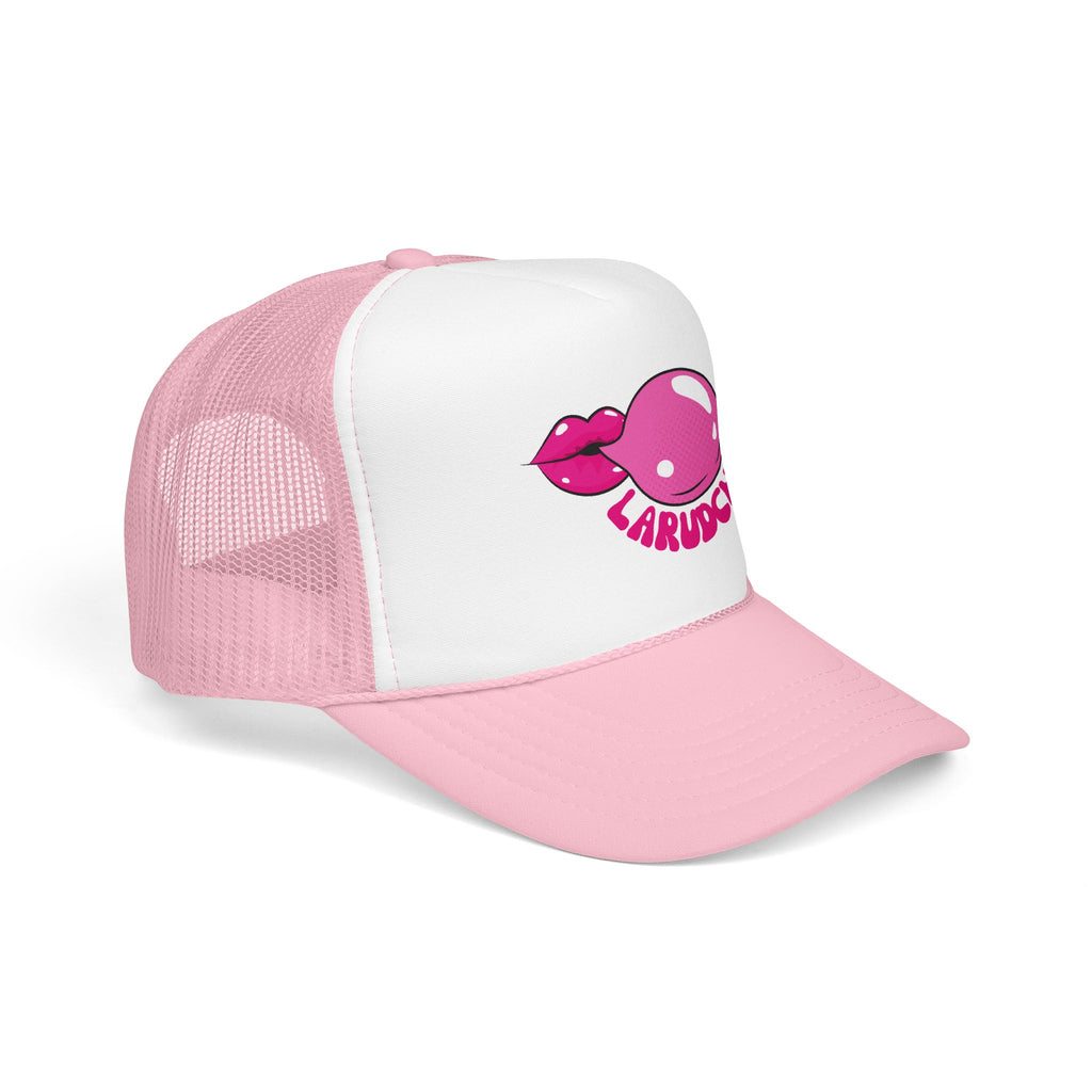 Bubble Gum Lips Trucker Hat | Pink Bubblegum Lip Graphic