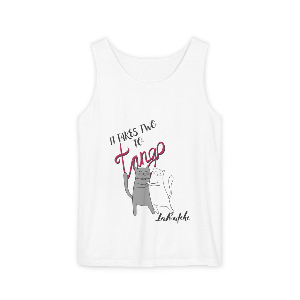 It Takes Two to Tango Cats tank top | Dancing Cat Illustration
