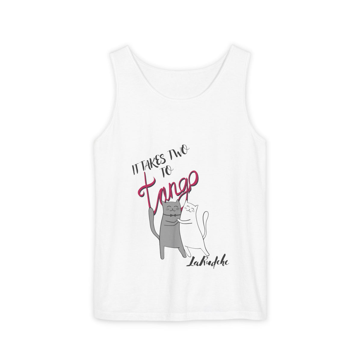 It Takes Two to Tango Cats tank top | Dancing Cat Illustration