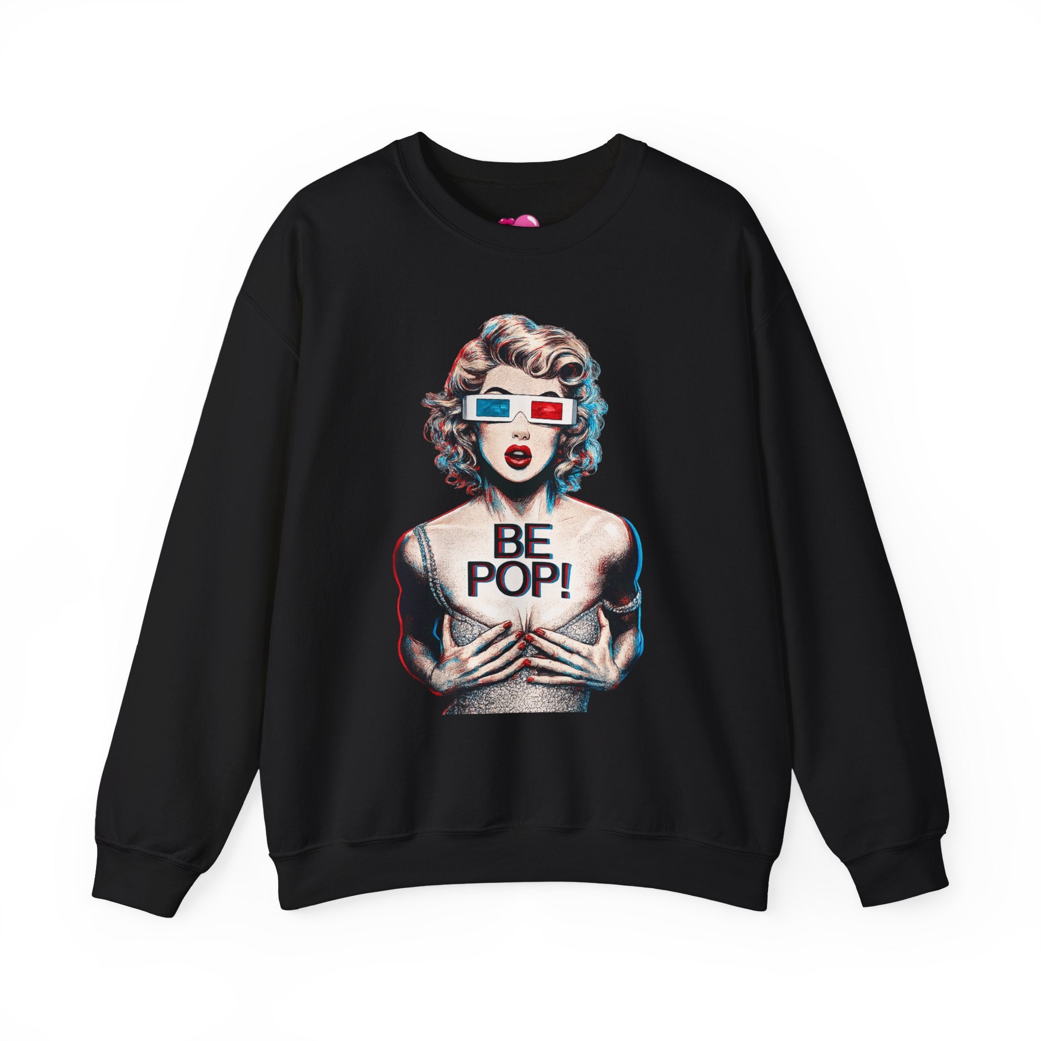 Pop Art BE POP! Sweatshirt | Vintage Pin-Up Graphic