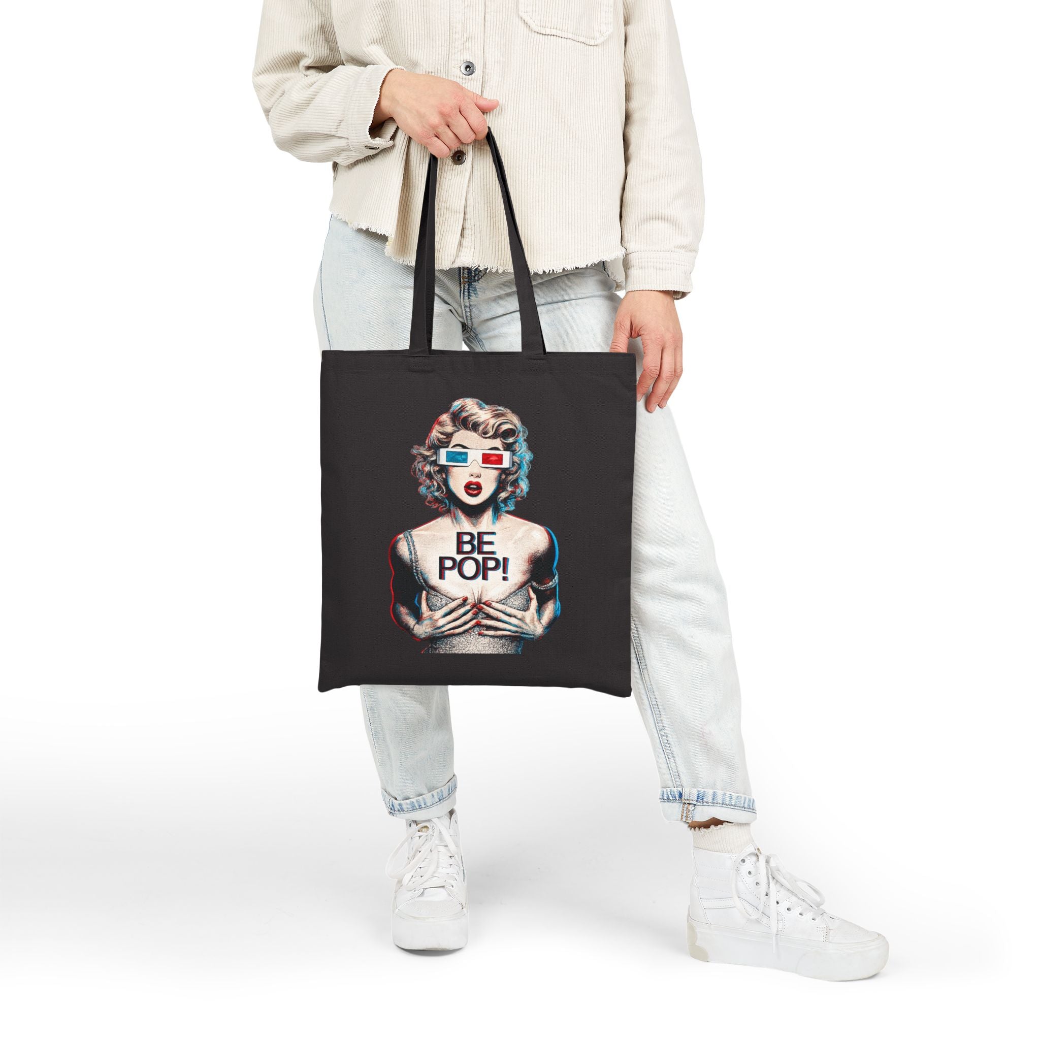 Be Pop! Tote Bag | Retro Pop Art Cotton Canvas Tote