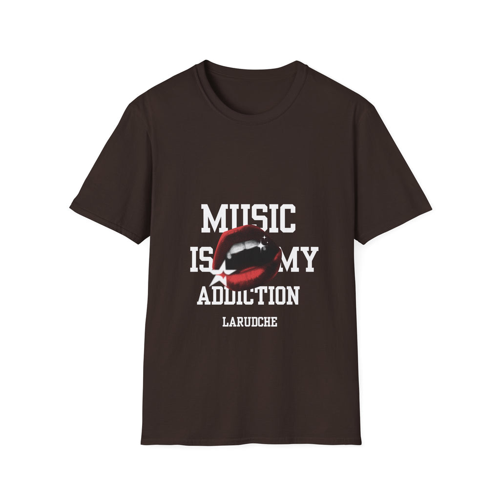 Music Is My Addiction T-Shirt | Lip Graphic Rock Tee