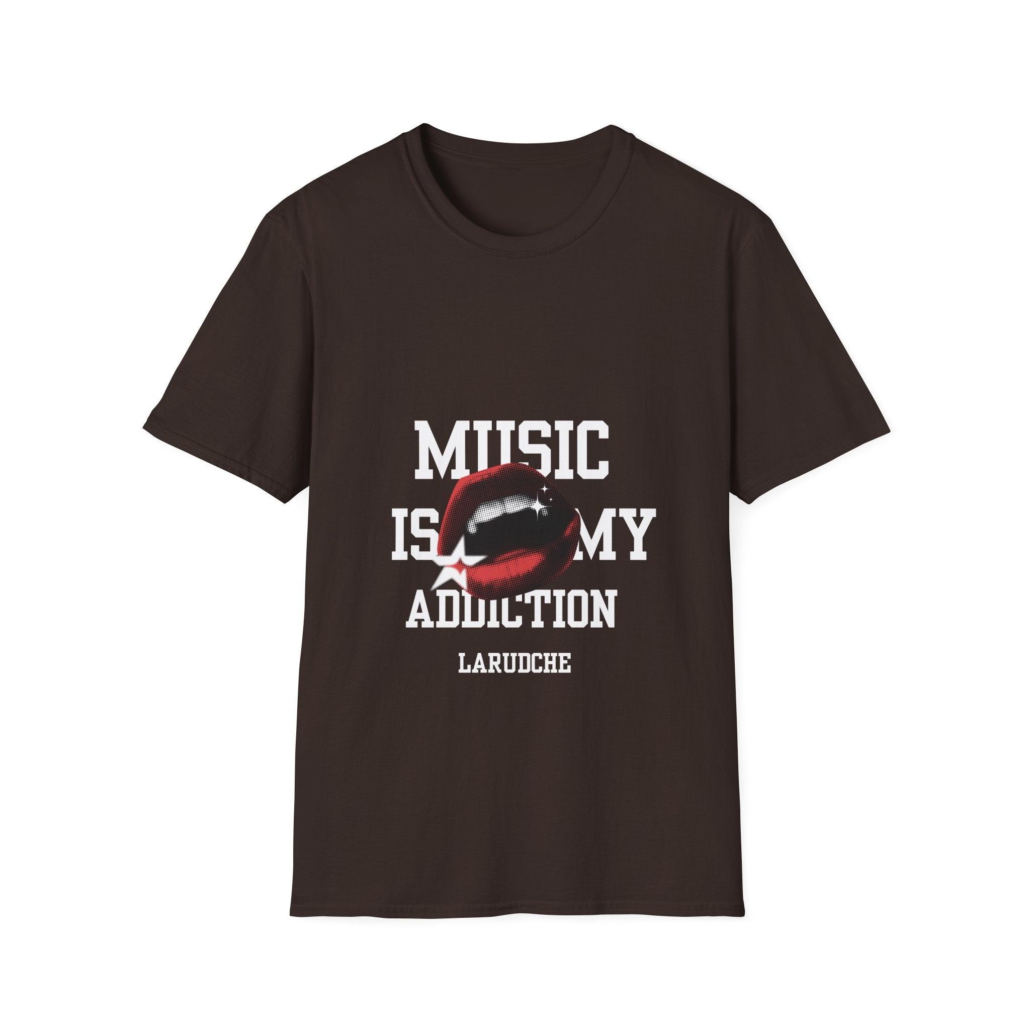 Music Is My Addiction T-Shirt | Lip Graphic Rock Tee