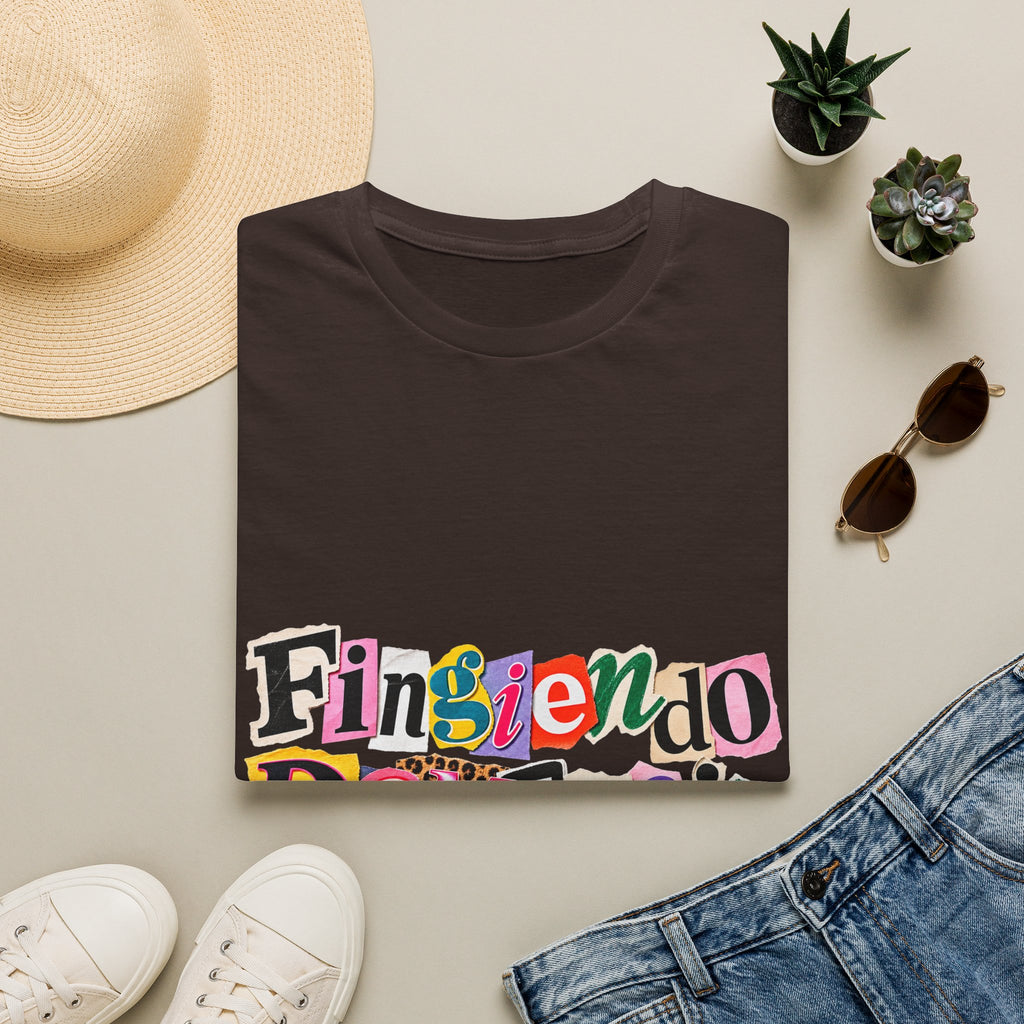 'Fingiendo Demencia' Colorful Ransom-Style Graphic Tee