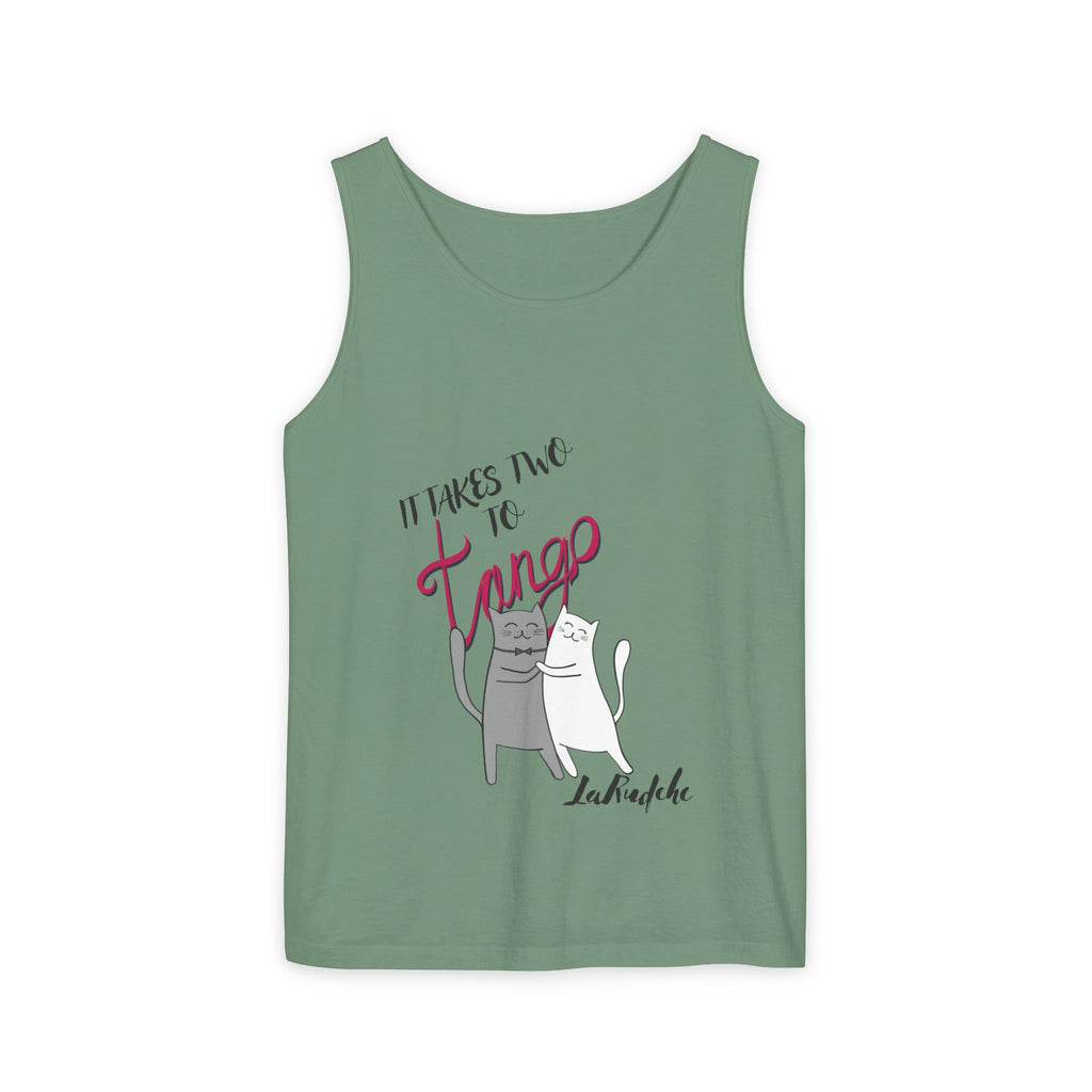 It Takes Two to Tango Cats tank top | Dancing Cat Illustration