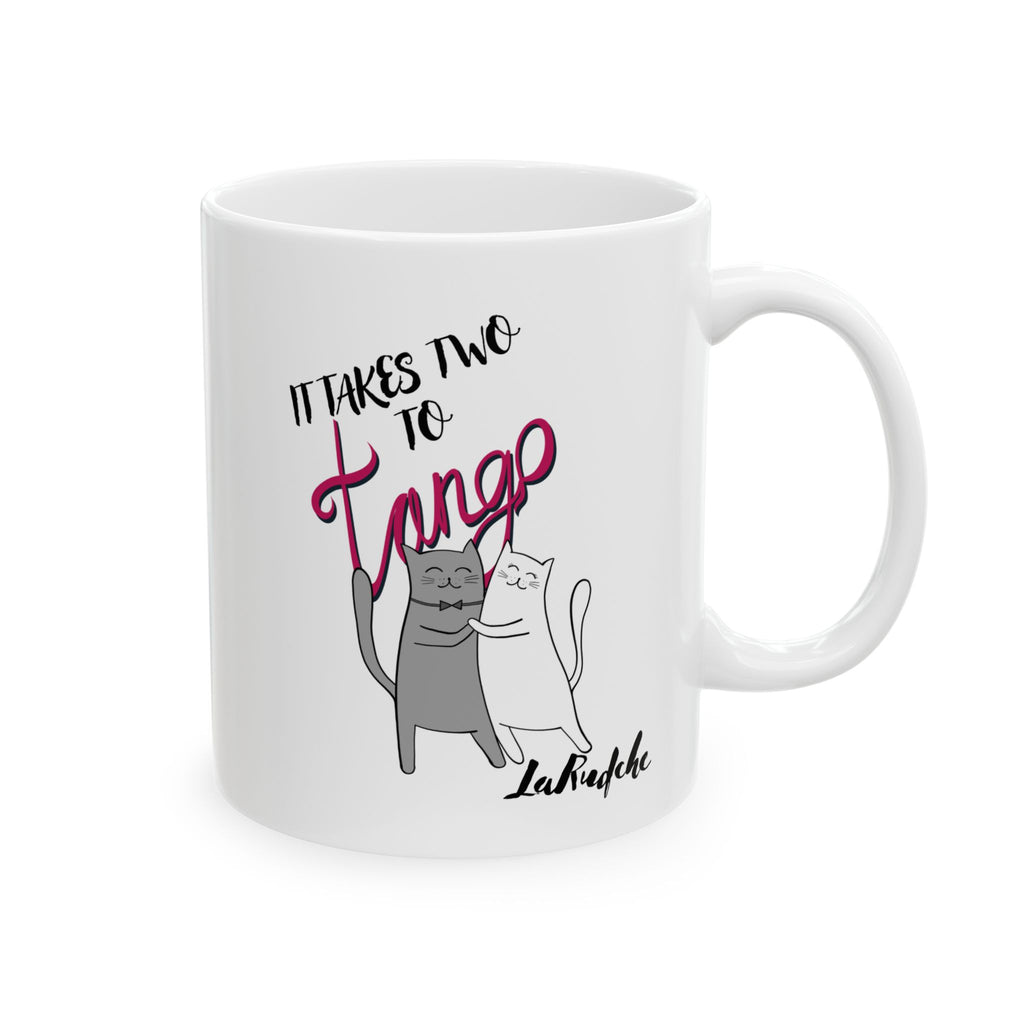 Takes Two Cats To Tango Mug | Motivational Ceramic Coffee Cup